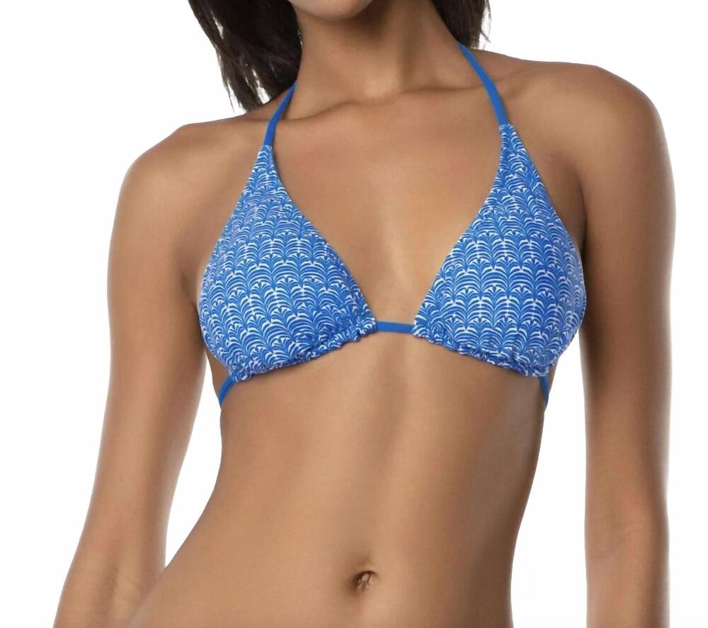 NEW HELEN JON reversible string top in fan geo